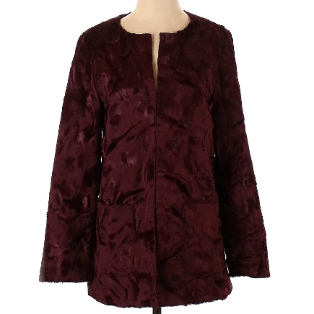 Anthropologie Tabitha Faux Fur Plush Blazer Jacket